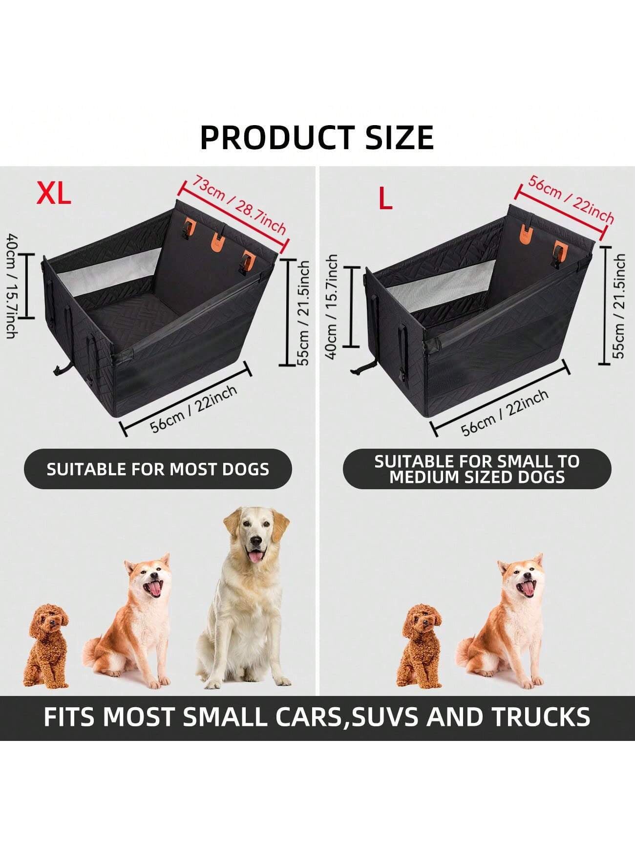 Dog Car Seat for Medium Dogs,Back Seat Extender for Dogs,Large & Small Dog Car Seat Cover for Back Seat, Dog Hammock for Car Back Seat Dog Bed Mattress,Pet Car Seat for Car SUV Truck